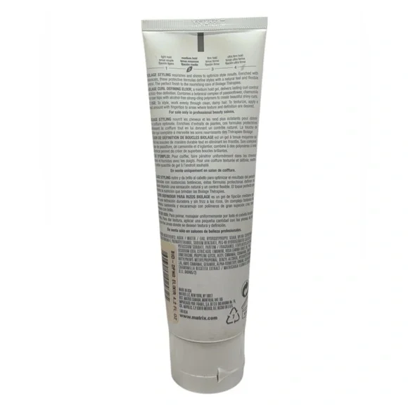 (2) Matrix Biolage Curl Defining Elixir Agave 4.2 oz Alcohol Free Curl Gel Leaf - Picture 4 of 4